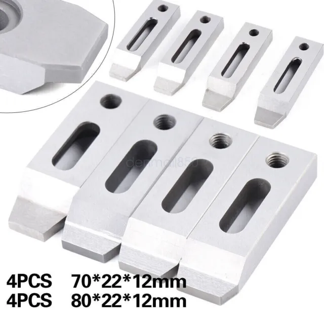 4PCS Set CNC M8 Screw Size Wire EDM Stainless Jig Holder For Clamping 70mm/80mm