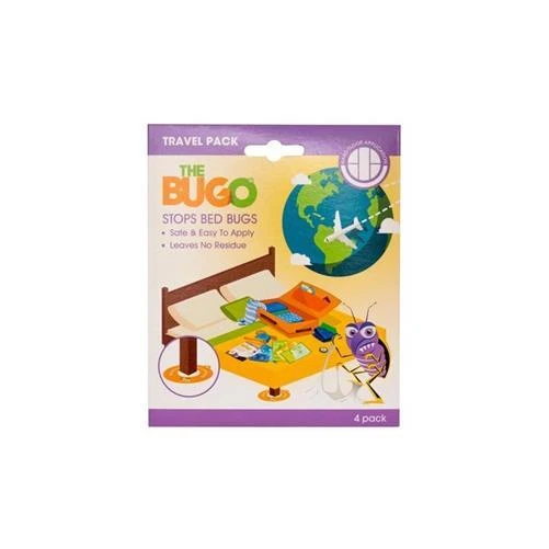 4 x Bugo Hard Floor Bed Bug Detector and Trap Travel Pack of 4