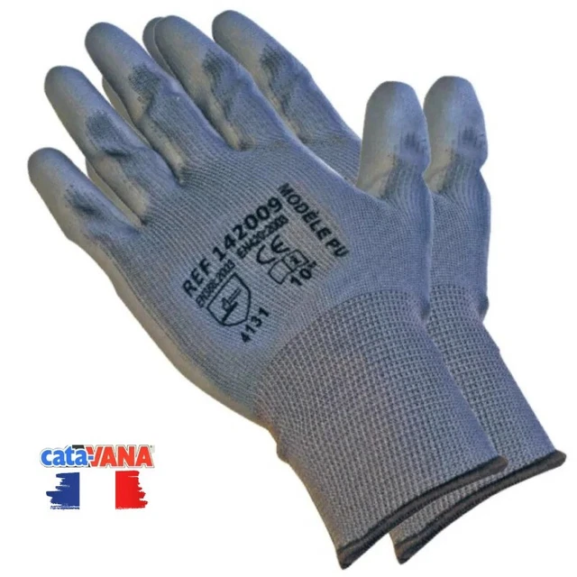 Gants de Protection Bricolage, Chantier, Jardinage, Anti-chaleur etc, Taille 9