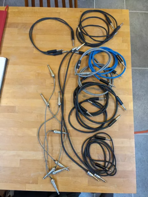 16 cables de conexión medianos/largos puentes cables usados