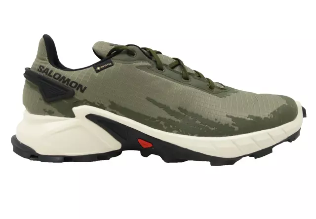 SALOMON MENS GREEN Alphacross 4 GTX Hiking Athletic Trail Shoes US 11.5 ...