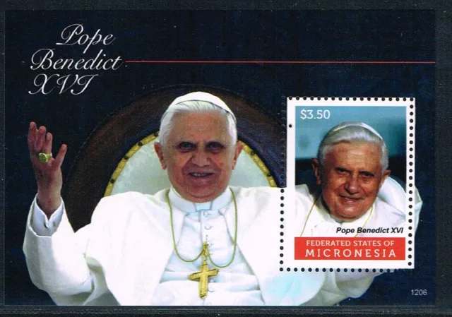 2012 Micronesien Block 210 Papst Benedikt postfrisch (MNH)