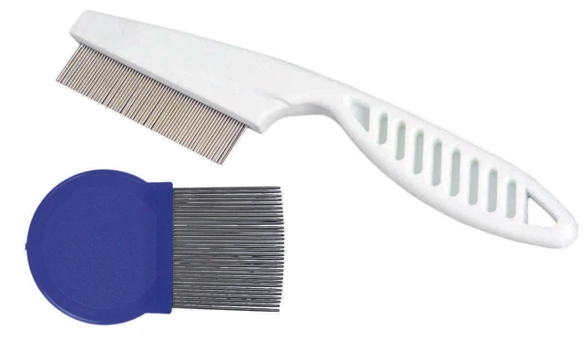 Metal Plastic Nit Hair Comb Set Magnifier Remove Head Lice And Eggs Effectively