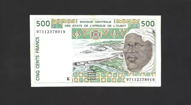 Billet 500 Francs Banque Centrale Des États De L’Afrique De L’ouest de 1997 TTB