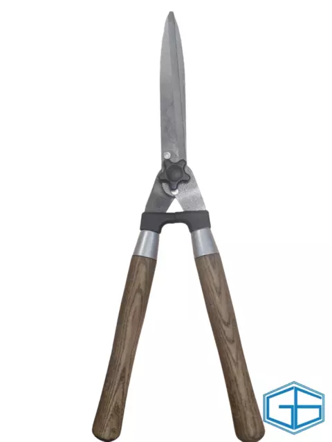 Heavy Duty Garden Shears 230Mm Blade Wooden Handles