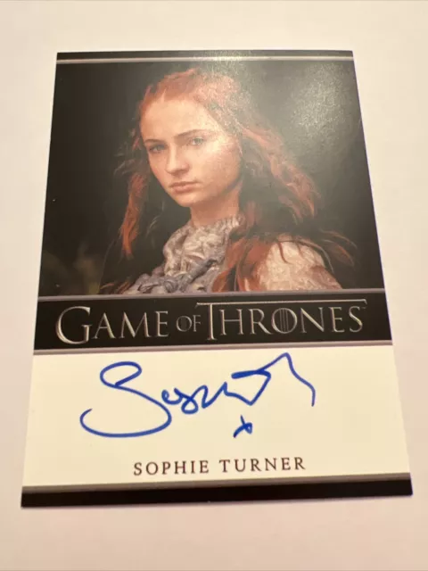 GAME OF THRONES Season 2 Autograph SOPHIE TURNER as SANSA STARK Auto