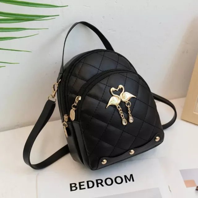 Cute Leather Bookbag Embroidery Handbag Fashion Satchel Bags  Women