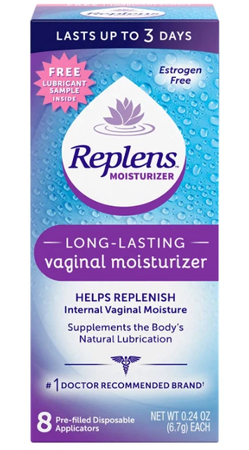 Hidratante vaginal femenina de larga duración Replens 8CT 022600001041YN