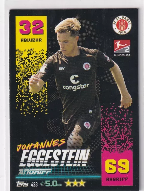 Topps Match Attax Bundesliga 22/23 Nr. 423 Johannes Eggestein