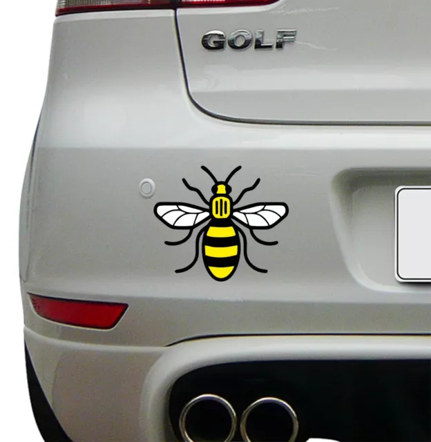 Colour Manchester Bee Vinyl Decal Sticker Car truck Laptop Proud to be Mancunian