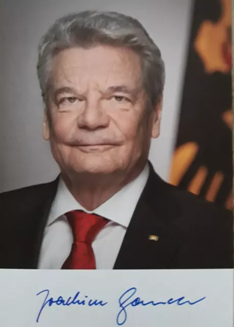 Joachim Gauck / Bundespräsident 2012-2017 Original Autogramm