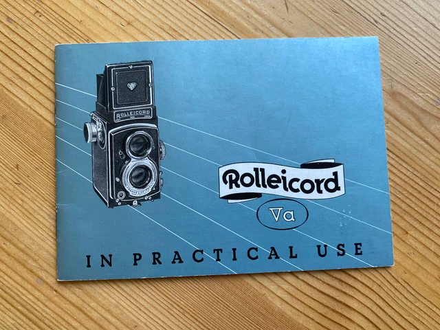 Rollei Rolleicord Va Instruction Manual Original