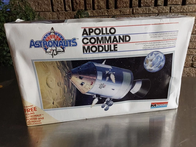 1986 ANTIQUE NASA Scale Model Kit - Young Astronauts Apollo Command ...