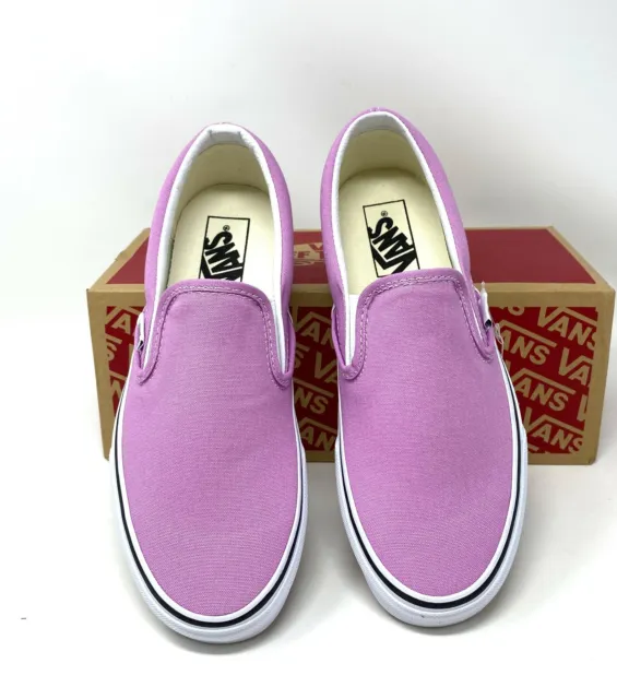 Vans Classic Slip-On Orchid Pink Canvas Low Top Sneaker Women's Size VN0A33TB3SQ 3