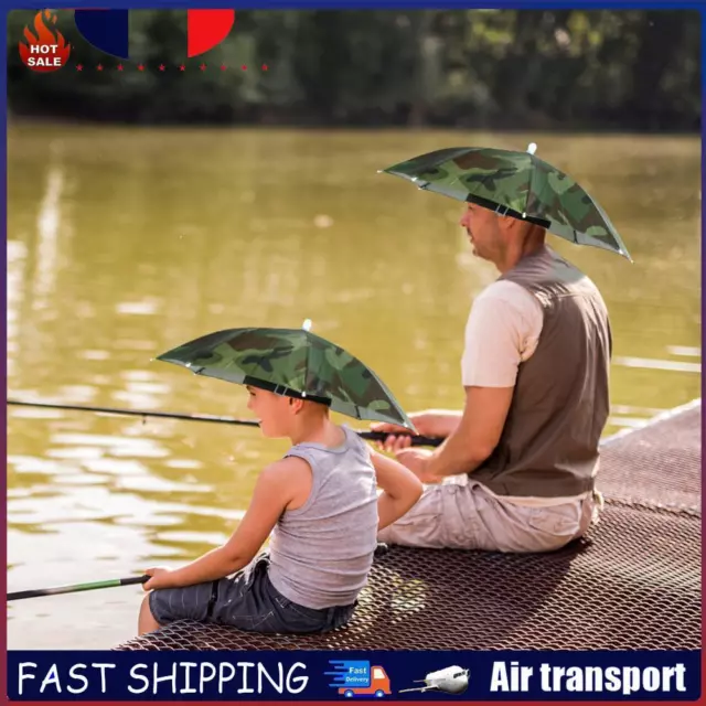 Chapeau de parapluie de soleil pliable en plein air Golf Fishing Camping Headwea