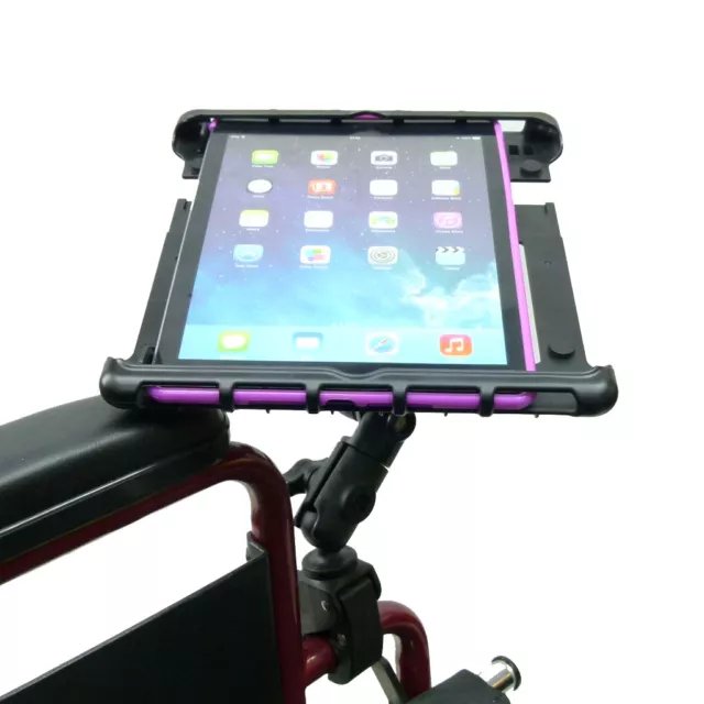 Fauteuil Roulant Rail & Tube Tablette Support Avec Pivot Bras Pour Apple iPad