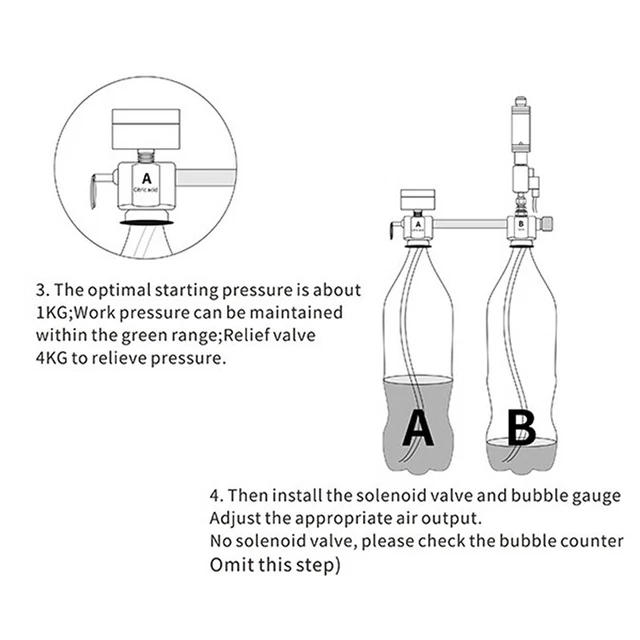 K Generatore Di Anidride Carbonica Per Acquario Con Sistema Di - Foto 7