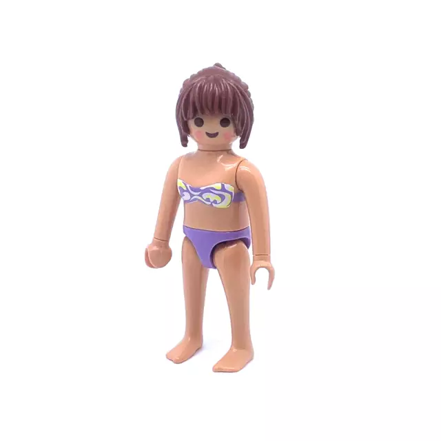 playmobil enfant maillot de bain violet
