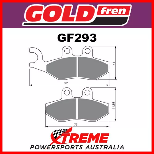 Piaggio New Fly 125 ie 12-13 Goldfren Sinter Dual Sport Front Brake Pad GF293S3