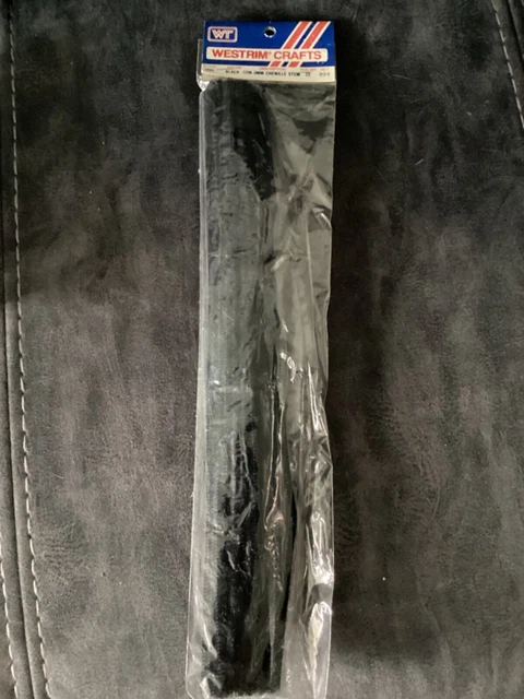 Limpiadores de tuberías de tallos de chenilla negros surtidos suministros artesanales para vacaciones niños 25 piezas