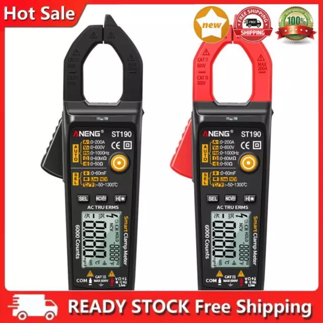 Digital Clamp Meter Measure Resistance Capacitance Temperature Multimeter Tester