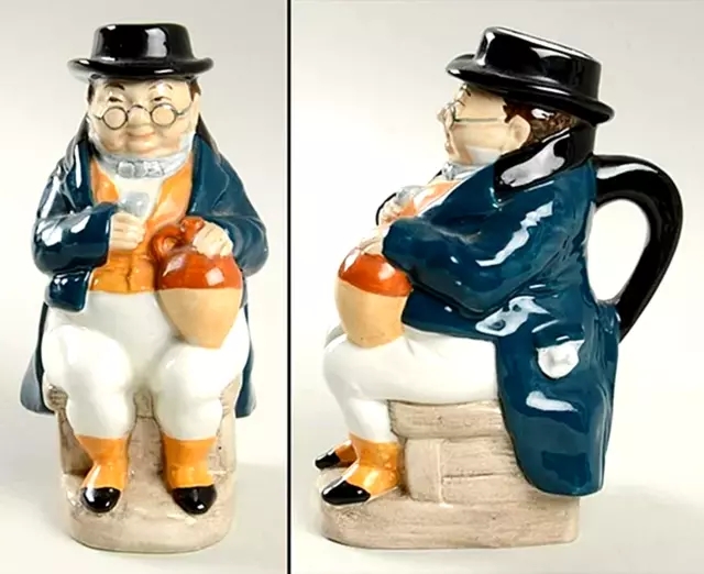 WOOD & SONS England 1978 'MR PICKWICK' Charles Dickens Character 5" TOBY JUG Aus