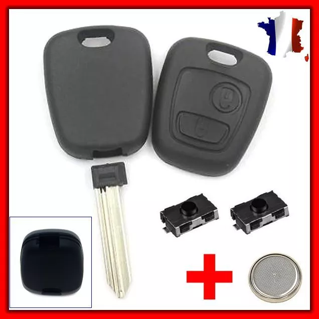 Coque Plip Clé Pour CITROEN Saxo Xsara Picasso Berlingo SANS VIS +2 Switch Pile 2