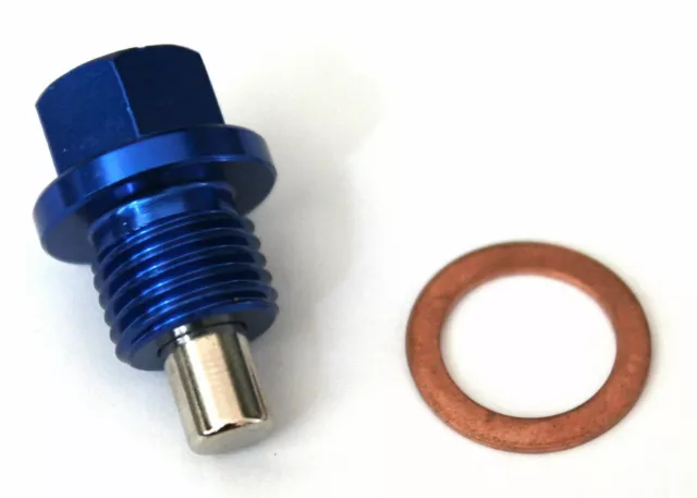 CZRRACING BLUE ANODIZED ALUMINUM Magnetic Oil Drain Plug BOLT M20X1.5mm 2