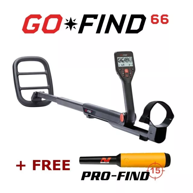 MINELAB GO FIND 66 Metal Detector + FREE PRO FIND 15