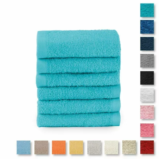 Set 5 lavette di Morbidissima Spugna 460 gr/mq 30x30cm per hotel-strutture-Beb