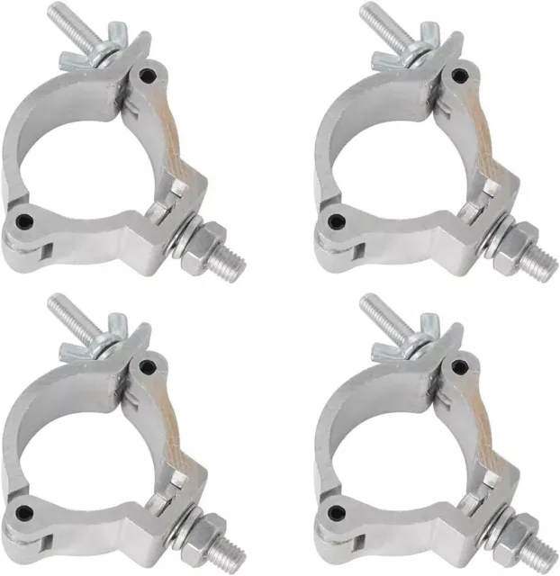 Half Coupler,Yueser 4 Pack Truss Half Coupler Aluminum Alloy DJ Lighting O Clam