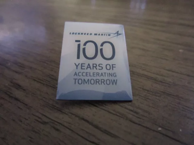 Lockheed Martin 100 Years Of Accelerating Tomorrow Lapel Pin #649Q