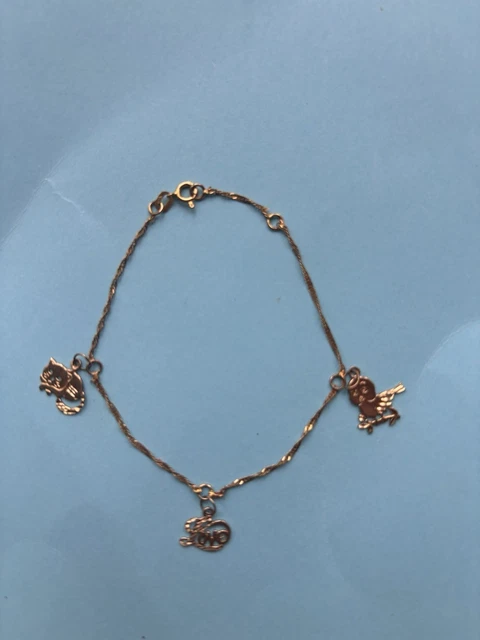9ct Gold Charm Bracelet