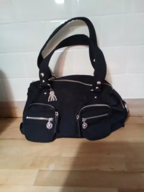 BRAND NEW ORIGINAL Black Soft Shell Kipling Handbag With Monkey