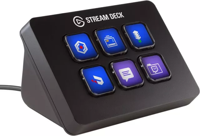 Elgato Stream Deck Mini - Controlador de estudio compacto, 6 teclas macro, disparador