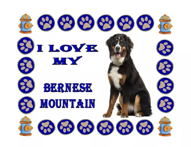 Bernese Mountain, Mouse Pad, Non-Slippery, 9 1/4" x 7 3/4".