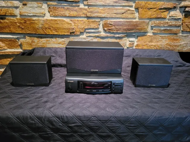 Fisher Surround Sound Processor with 3 Speakers ASR-M47