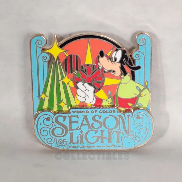 Disney Parks Goofy Pin World of Color Season of Light Holidays Christmas DCA 2