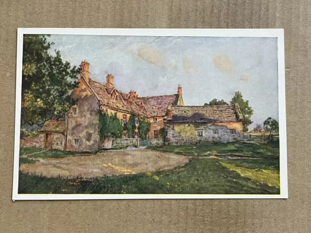 Postcard Sulgrave Manor Northamptonshire England George Washington Family Home