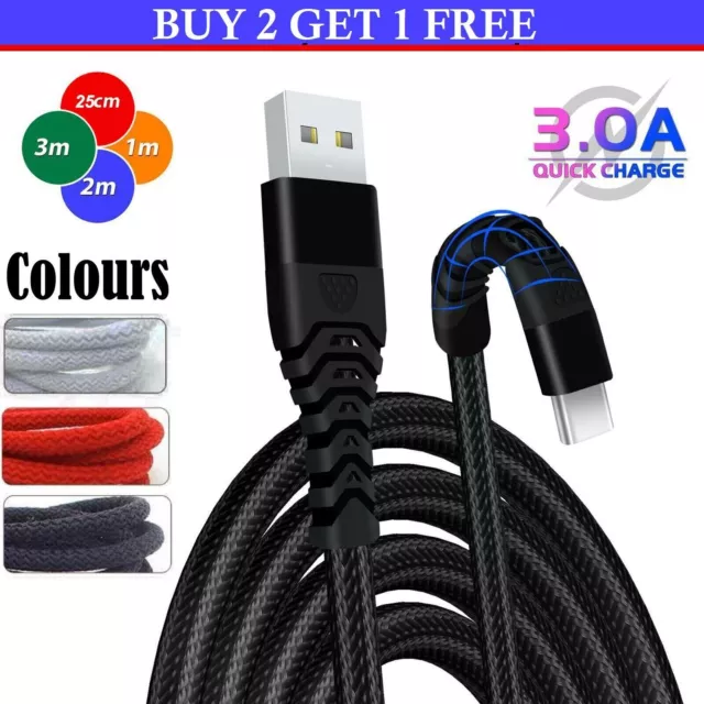 For Samsung Galaxy A14 A24 A34 A54 5G USB Type C 3.1 Charger Cable Data Lead