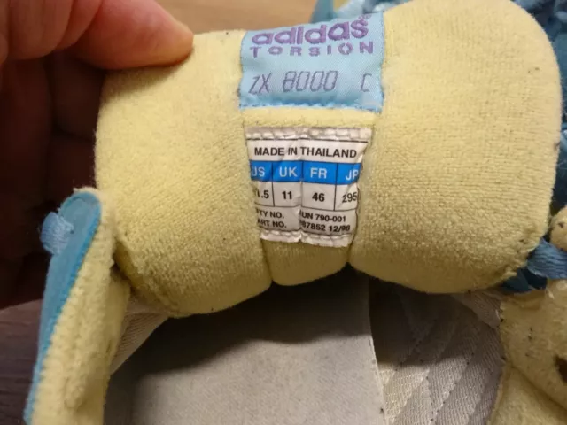 adidas Originals ZX8000 ZX 8000 C 087852 46 11,5 Model 12/1998 3