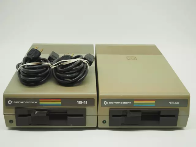 COMMODORE 64 1541 DISK DRIVES *PAIR* w/ CONSECUTIVE SERIAL NUMBERS *Please Read*