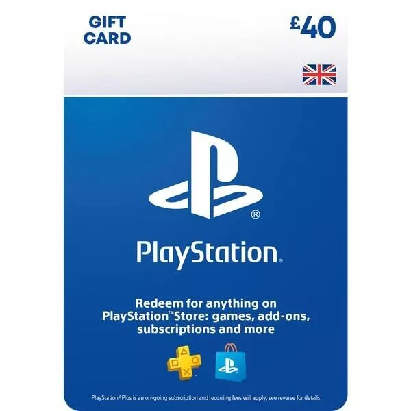 £40 UK PlayStation PSN Card GBP Wallet Top Up | Pounds PSN Store | PS4 PS5