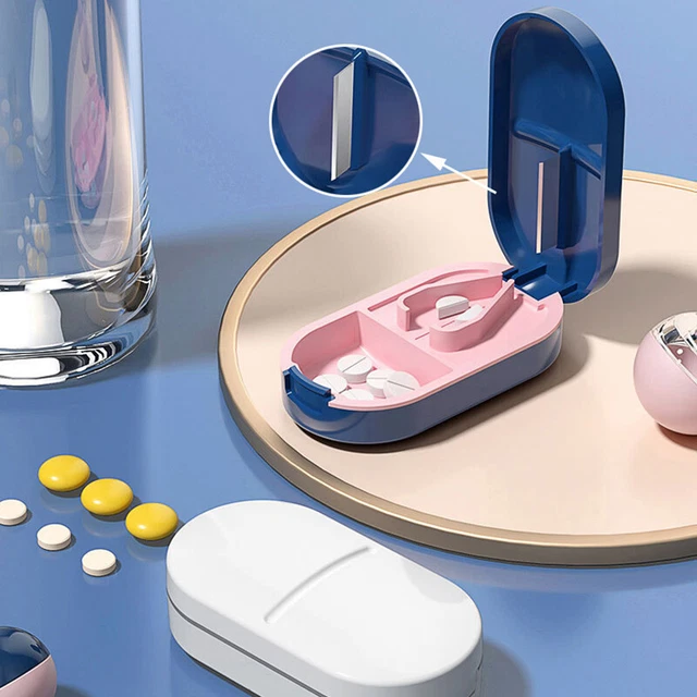 Boîte à Pharmacie à 3 Étages Verrouillable - Rangement Médicaments Hermétique Avec Poignée - Transport Facile