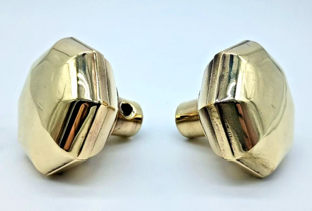 Octagonal Brass Door Knobs
