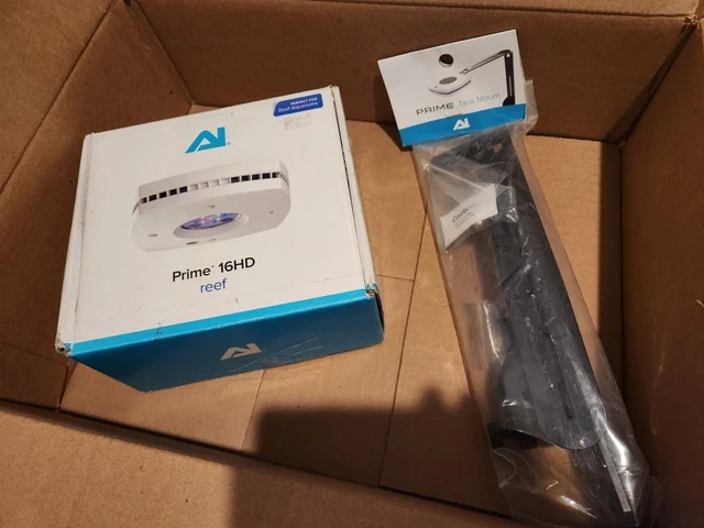 Aquaillumination Ai Prime 16Hd Reef Aquarium Led Light & Tank Mount Black