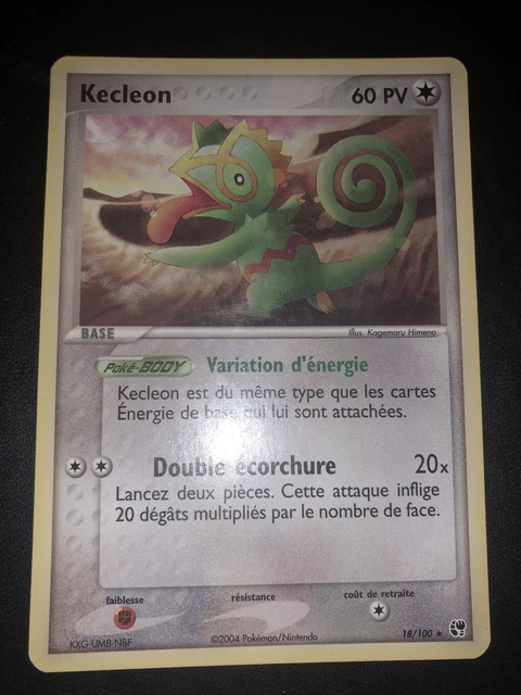 Kecleon Rare - Pokemon 18/100 Ex Tempete De Sable Proche Du Neuf Fr