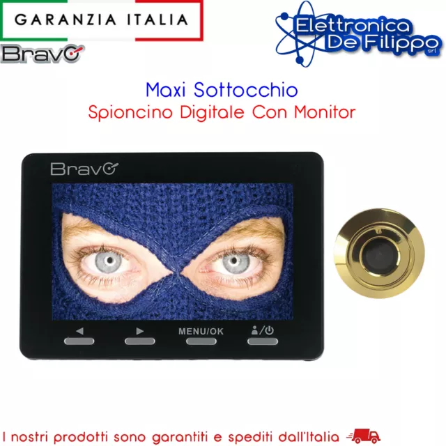 Maxi Sottocchio Spioncino Digitale Con Monitor LCD 4,3"
