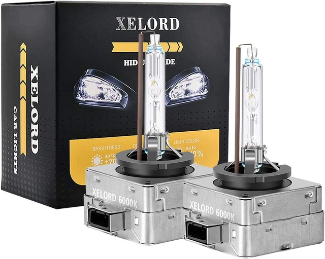 D1S 6000K Xenon Lampada Bianco 35W 12V HID Alta Luminosità Auto Fari Lampadine(C