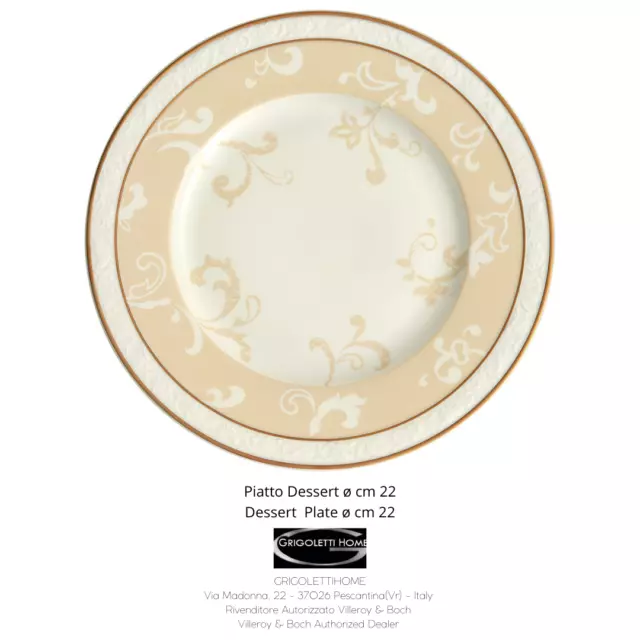 Villeroy & Boch - Ivoire - plato de frutas Postre CM 22 - Distribuidor